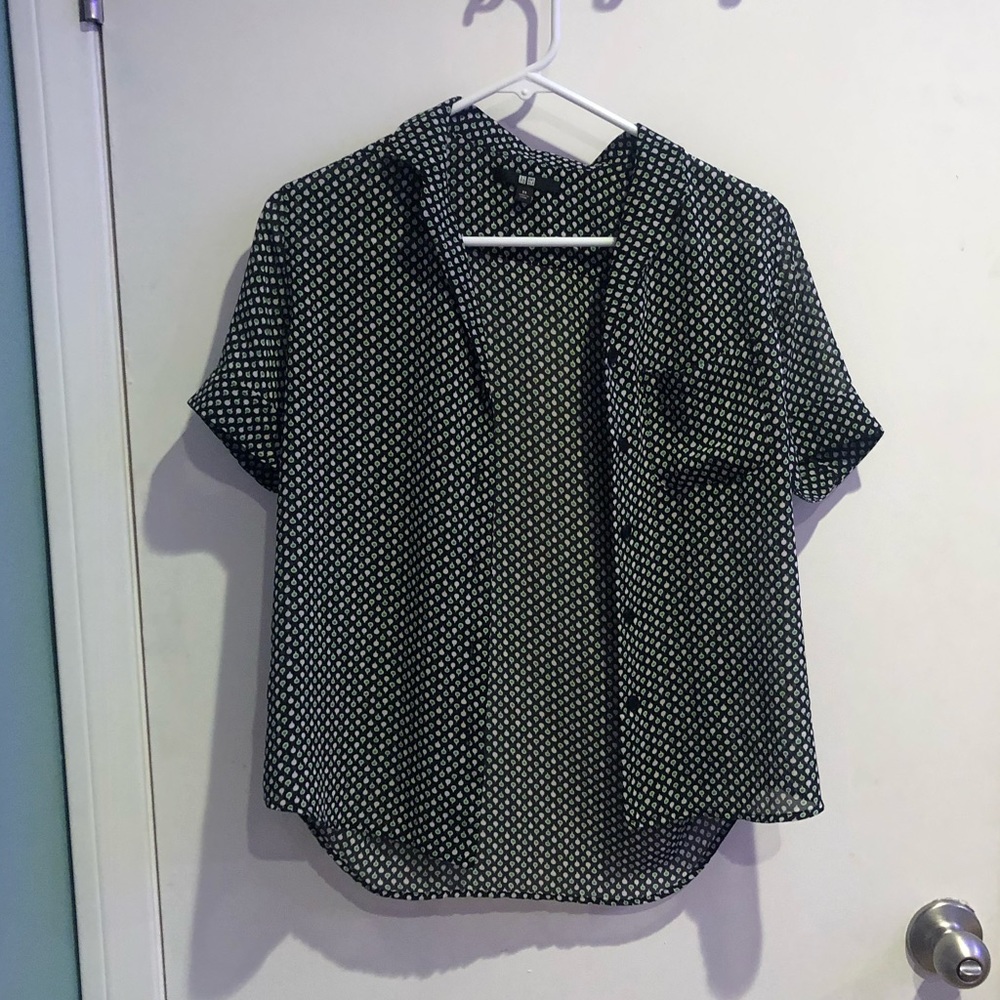 polka dot blouse